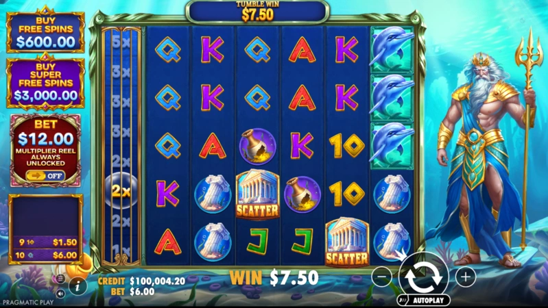 Waves of Poseidon Slot Teması
