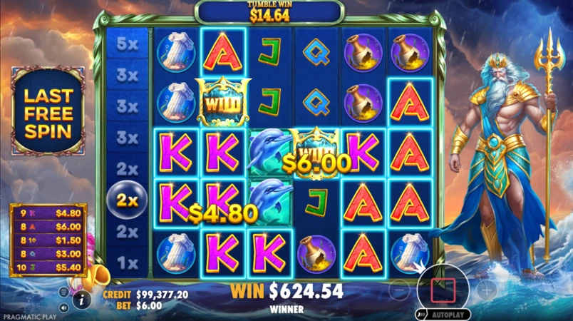 Waves of Poseidon Slot Wild'ları